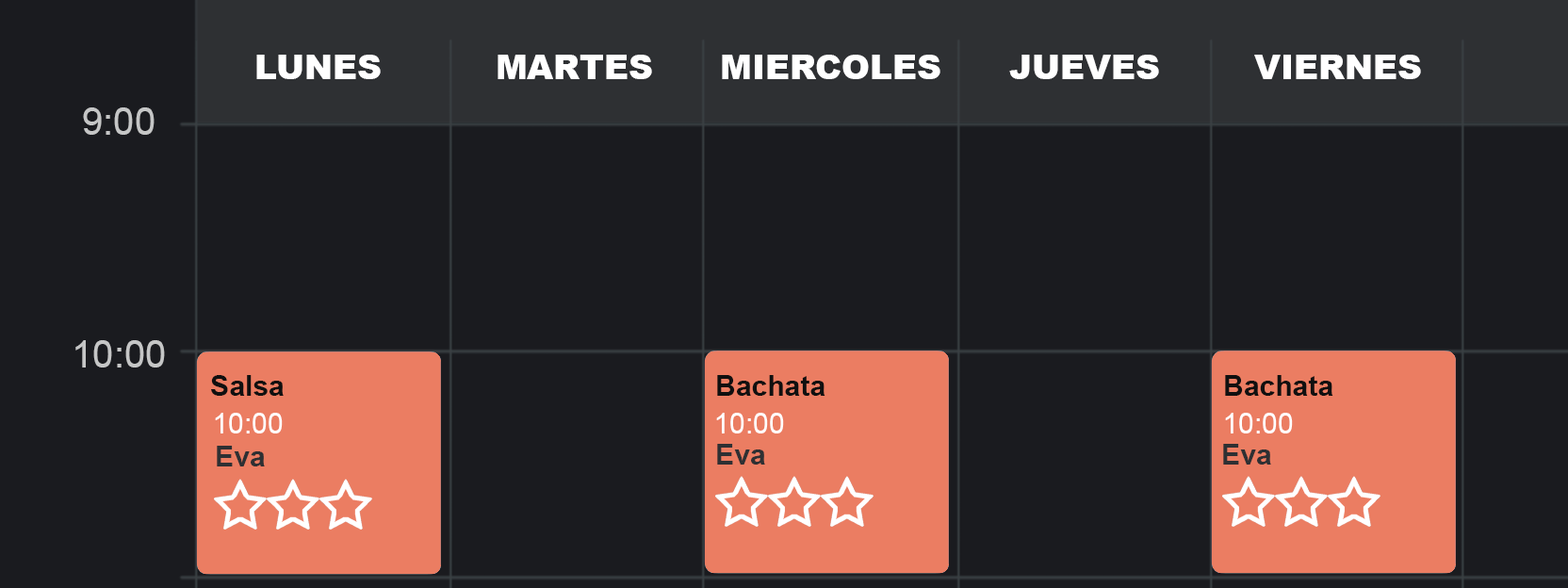 Horario de la escuela